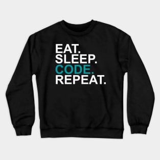 Eat Sleep Code Repeat Crewneck Sweatshirt